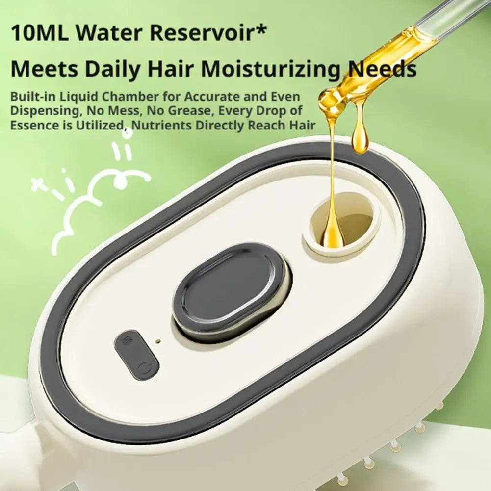 3 in 1 Self Essence Spray Massage Hair Comb Oil Brush Self-Cleaning Hairbrush Scalp Therapy anti Static Detangling Hair Care